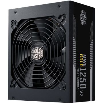 Cooler Master 1250W - MWE Gold 1250 - MPE-C501-AFCAG-3EEU - 80+ Gold ATX3.1 - Fekete Tápegység