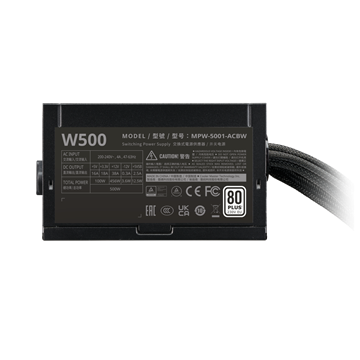 Cooler Master 500W - Elite NEX W500 230V - MPW-5001-ACBW-BE1 - 80+ - ATX 12V Ver. 2.41 - Fekete Tápegység