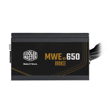 Cooler Master 650W - MWE Bronze 650 V3 - MPE-6501-ACAAW-3BEU - 80+ Bronze ATX3.1 - Fekete Tápegység