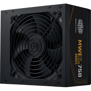 Cooler Master 750W - MWE Bronze 750 V3 - MPE-7501-ACAAW-3BEU - 80+ Bronze ATX3.1 - Fekete Tápegység 
