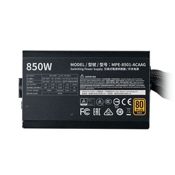 Cooler Master 850W - MWE 850 Gold - V2 - MPE-8501-ACAAG-EU