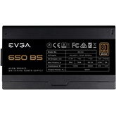 EVGA 650 B5, 80+ Bronze 650W, Fully Modular