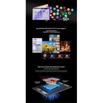 Blackview Mega 12 Wi-Fi 12/256GB - szürke