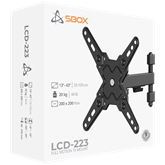 SBOX LCD-223-2 13"-43" dönthető, forgatható fali konzol