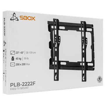 SBOX PLB-2222F-2 23"-43" fali tartó konzol