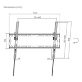 SBOX PLB-3446T-2 37"-80" dönthető fali konzol