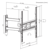 SBOX PLB-3644-2 32"-55" fali konzol