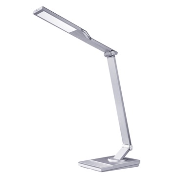 TaoTronics TT-DL063 asztali LED lámpa, USB töltőporttal, ezüst/szürke