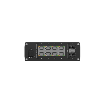 Teltonika 10 portos Ipari gigabit switch, PoE támogatás