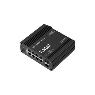 Teltonika 10 portos PoE switch, ipari alkalmazásokhoz