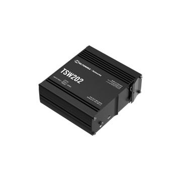 Teltonika 10 portos PoE switch, ipari alkalmazásokhoz