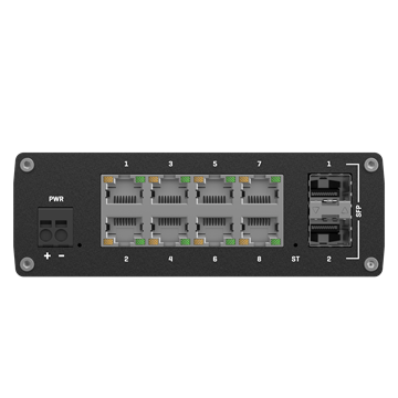 Teltonika 10 portos switch, ipari alkalmazásokhoz