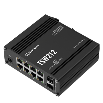 Teltonika 10 portos switch, ipari alkalmazásokhoz