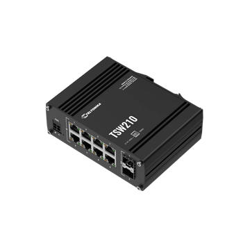 Teltonika 10 portos, megbízható Gigabit switch, ipari kivitel
