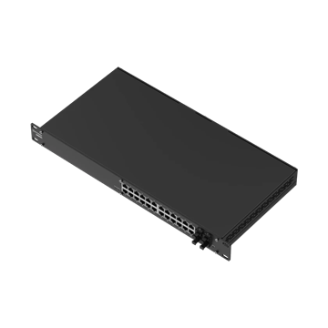 Teltonika 24x GbE + 4x SFP menedzselhető switch, ipari kivitel