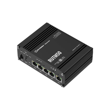 Teltonika 5G ipari router, 5xRJ45, GNSS, Wi-Fi, Dual SIM, nagy sebesség