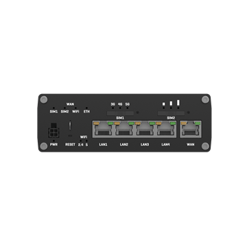 Teltonika 5G router Dual SIM, 5xRJ45, Wi-Fi, USB, RMS, ipari alkalmazás