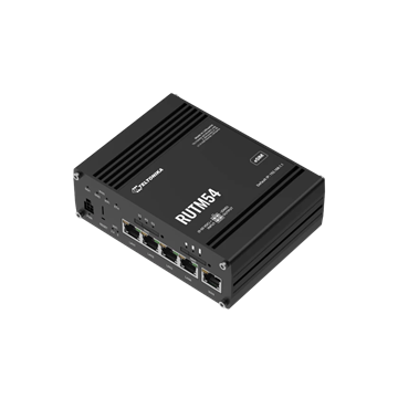 Teltonika 5G router Telit modemmel, eSIM, 5xRJ45, Wi-Fi, ipari