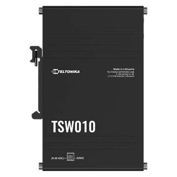 Teltonika 5 portos Ethernet switch, költséghatékony, DIN sín, ipari