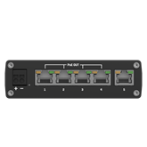 Teltonika 5 portos Gigabit PoE switch, 4 PoE port, 60W, 12/24V