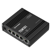 Teltonika 5 portos Gigabit PoE switch, 4 PoE port, 60W, 12/24V
