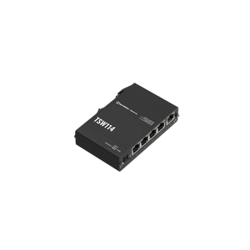 Teltonika 5 portos, kompakt Gigabit switch, DIN sínre szerelhető