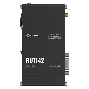 Teltonika ETH router RS232-vel, Wi-Fi, DIN sín, ipari csatlakozó
