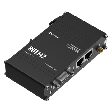 Teltonika ETH router RS232-vel, Wi-Fi, DIN sín, ipari csatlakozó