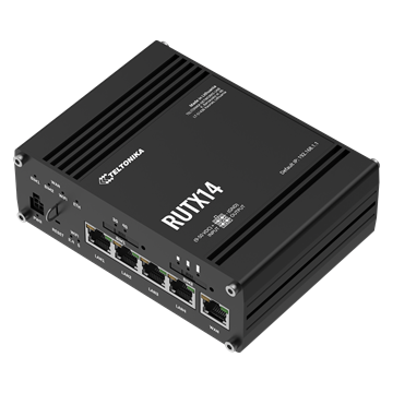 Teltonika LTE Cat12 router, 5xRJ45, Wi-Fi, GNSS, Bluetooth, ipari