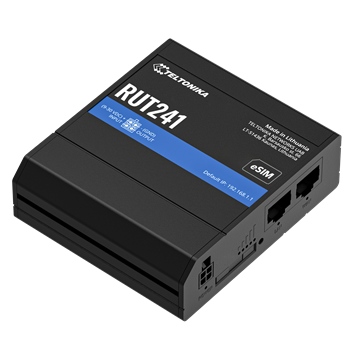 Teltonika LTE Cat4 router, Wi-Fi, 2xRJ45 port, RMS, IoT/M2M, eSIM kompatibilis