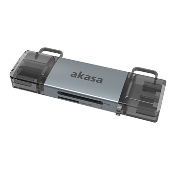 Akasa 2-In-1 USB 3.2 OTG Dual kártyaolvasó - AK-CR-12