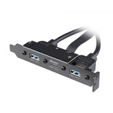 Akasa USB 3.1 Gen2 belső adapterkábel 2x Gen1 Type-A porttal - AK-CBUB52-50BK