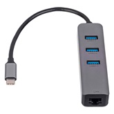 Akyga AK-AD-66 Hub USB type C - USB 3.0 3-port + Ethernet
