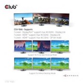 Club3D USB Gen1 Type-C Triple Display DP Alt mode Displaylink Dynamic PD Töltődokkoló - 120 Watt PS