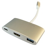 LC Power LC-HUB-C-MULTI-4 4 port USB type C ->USB 3.0, HDMI, PD port