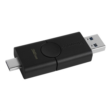 Kingston 32GB USB3.2 A /USB3.2 C Fekete (DTDE/32GB) Pendrive