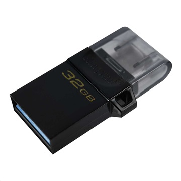 Kingston 32GB microUSB3.2 /USB3.2 A Fekete Pendrive - DTDUO3G2/32GB