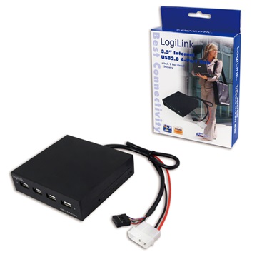 LogiLink UA0074 3,5" USB2.0 4 portos belső hub