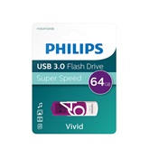 Philips Pendrive USB3.0 64GB Vivid Edition - lila