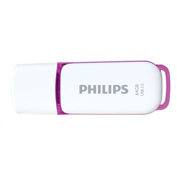 Philips Pendrive USB 3.0 64GB Snow Edition - fehér/lila