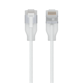 Ubiquiti UniFi Premium Braided Patch kábel 0,3m, S/FTP, Cat.6A, fehér