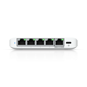 Ubiquiti UniFi Switch, 5x 2.5 GbE RJ45 port, kompakt, USB Type-C csatlakozó