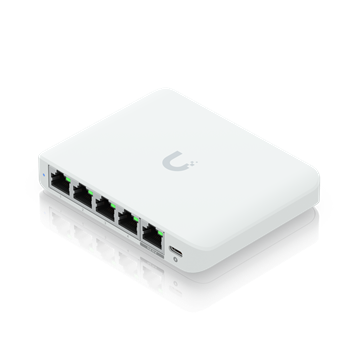 Ubiquiti UniFi Switch, 5x 2.5 GbE RJ45 port, kompakt, USB Type-C csatlakozó