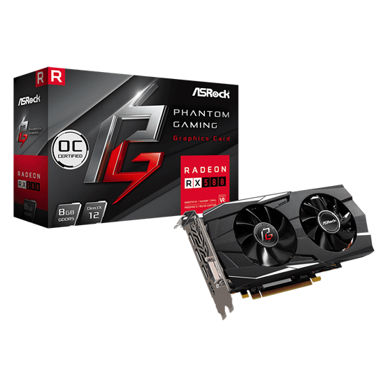 VGA ASRock AMD RX 580 8GB GDDR5 Phantom Gaming D Radeon RX580 8G