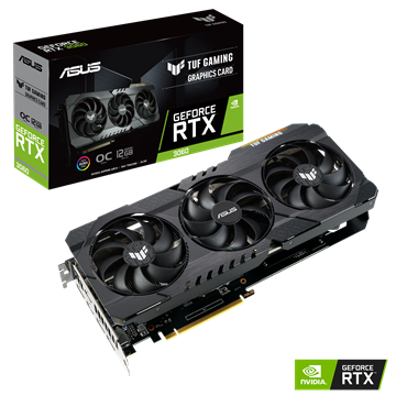 ASUS NVIDIA RTX 3060 12GB - TUF-RTX3060-O12G-V2-GAMING - Low Hashrate (LHR)