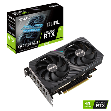 ASUS NVIDIA RTX 3060 12GB - DUAL-RTX3060-O12G-V2 - Low Hashrate (LHR)