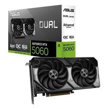 ASUS NVIDIA RTX 5060 8GB GDDR7 - DUAL-RTX5060-O8G-A