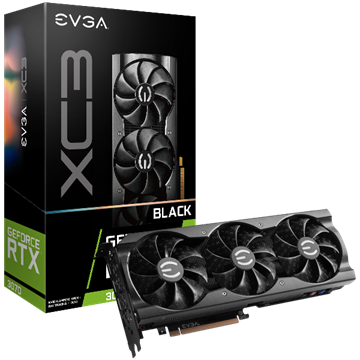 EVGA NVIDIA RTX 3070 8GB - GeForce RTX 3070 XC3 BLACK GAMING - Low Hashrate (LHR)