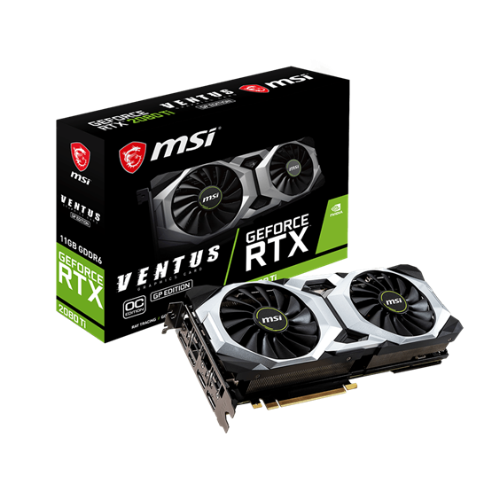 VGA MSI NVIDIA RTX 2080 Ti 11GB GDDR6 GeForce RTX 2080 Ti VENTUS