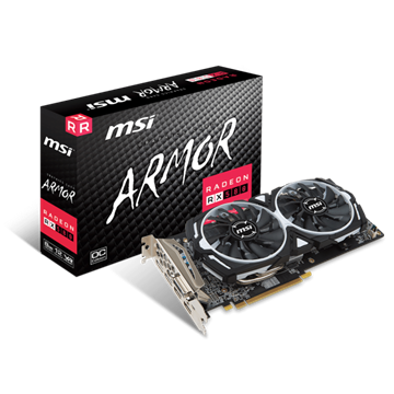 MSI AMD RX 580 8GB - Radeon RX 580 ARMOR 8G OC